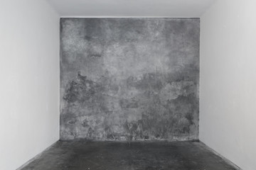 gray background wall made on real plaster