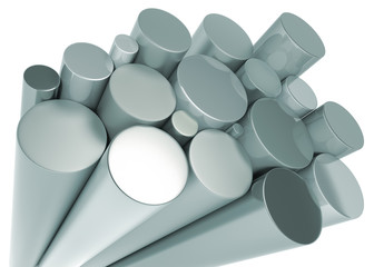 Stack of Metal Cylinder