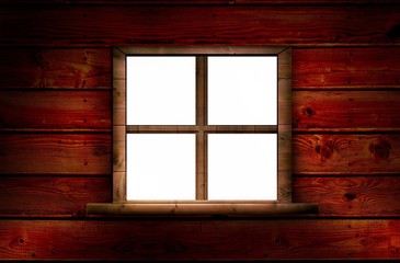 Window in wooden room