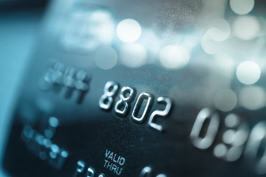 Credit card in blur style for background

