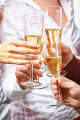 Bubbly champagne