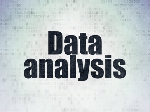 Data concept: Data Analysis on Digital Paper background