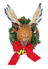 Weihnachtsdeko singender Elch