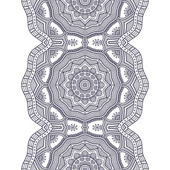 Ethnic floral seamless pattern