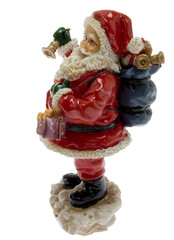 Weihnachtsmann mit Glocke und Rucksack