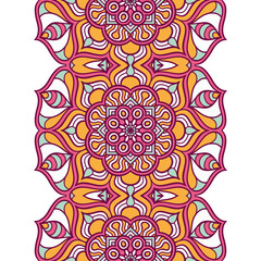 Ethnic floral seamless pattern