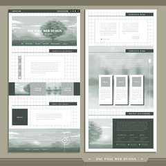 elegant one page web design