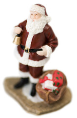 Weihnachtsmannfigur mit Geschenkesack