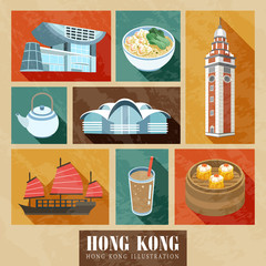 Fototapeta premium Hong Kong specialties