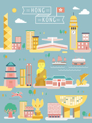 Obraz premium Hong Kong travel collections