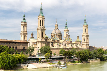 Fototapeta na wymiar Zaragoza Basilica Cathedral Spain
