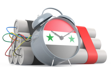 Time Bomb with Syrian Flag