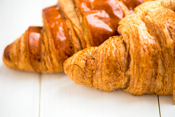 Two Fresh Croissants are ready for the Breakfast