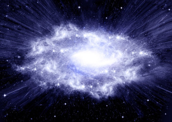 galaxy in a free space