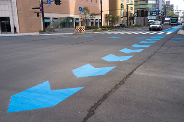 札幌の自転車専用レーン