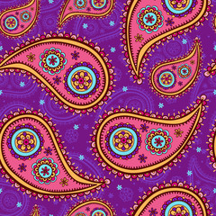 Seamless paisley texture.