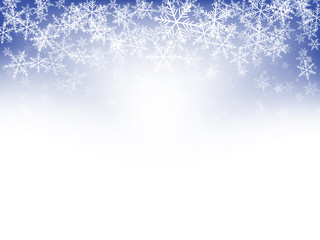 Blue Snowflake Background