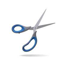 Blue scissors