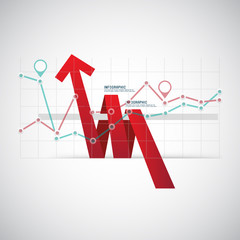 Set of different graphs and charts, vector eps10 illustration