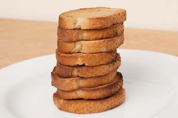Rusks with raisins