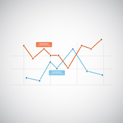 Set of different graphs and charts, vector eps10 illustration
