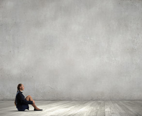 She is in dispair and isolation