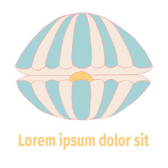 Doodles vector seashell