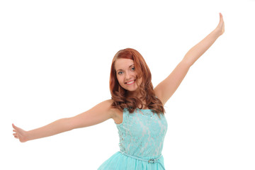 Portrait of happy young girl