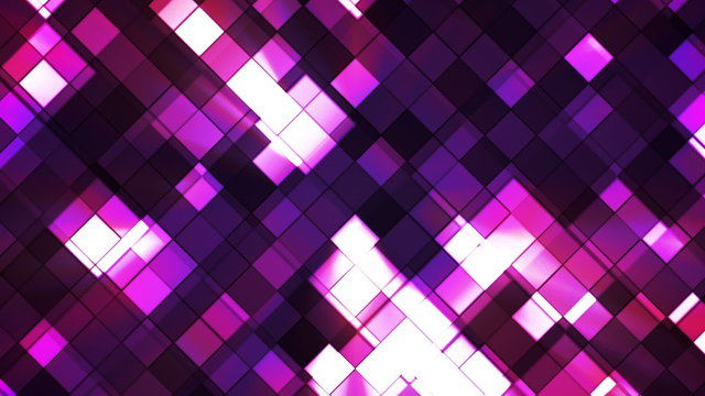Broadcast Twinkling Squared Diamonds, Magenta Purple, Abstract, Loopable, HD