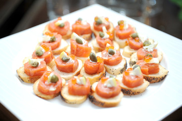 salmon appetizer