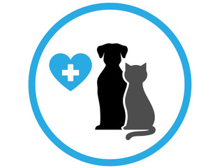 Fototapeta na wymiar round veterinary icon