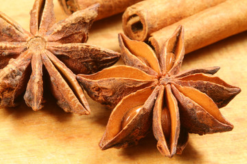 Star anise macro