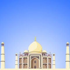 Vector Taj mahal illustration