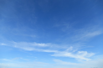 Abstract blue sky background with copy space.