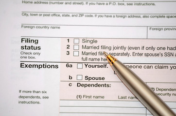 filing federal income tax form