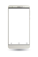 Vector cell phone on white background.