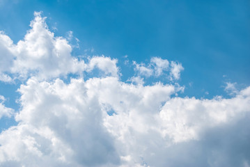 Naklejka na ściany i meble blue sky with grey cloud as background