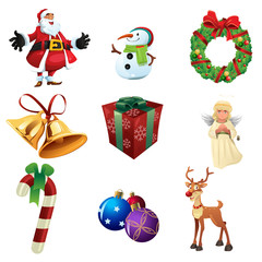 Fototapeta premium Christmas Icons
