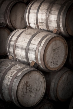 Wine barrels