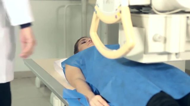 Woman checking her hip