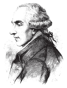 Laplace, vintage engraving.