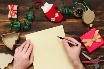 Christmas letter writing