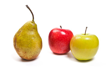 Ripe juicy fruit isolated on white background.