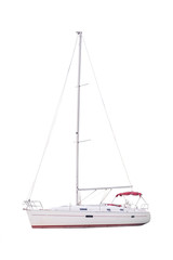 Landscape with the image of boats in Kotor, Montenegro