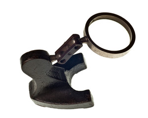 Obraz premium magnifying glass isolated