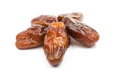  Fresh dates over white background