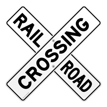train crossing sign
