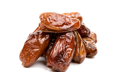  Fresh dates over white background