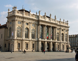 Fototapeta na wymiar Turin, le palais Madame, Italie