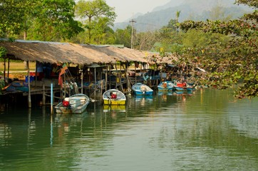 Fototapeta premium Thai small harbour